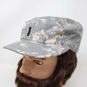 US Army Patrol Hat Adult 7‎ 3/8 Green Digital Camo Camouflage Bernard Cap